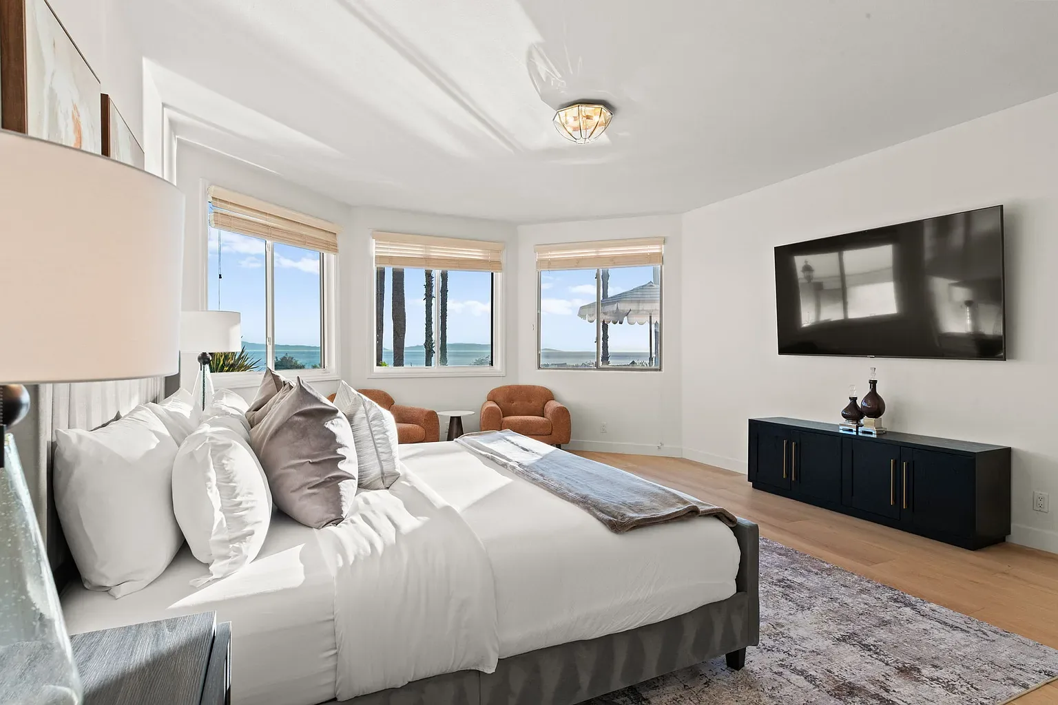 Calm private bedroom with soft natural light