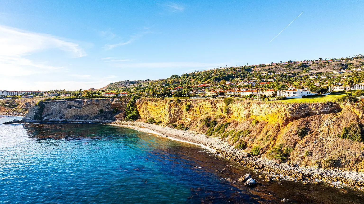 The Palos Verdes coastline and Pacific Ocean